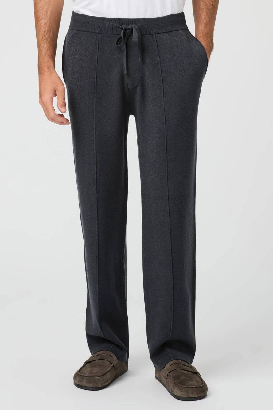 NEW PAIGE cremonesi straight leg sweater pants in storm